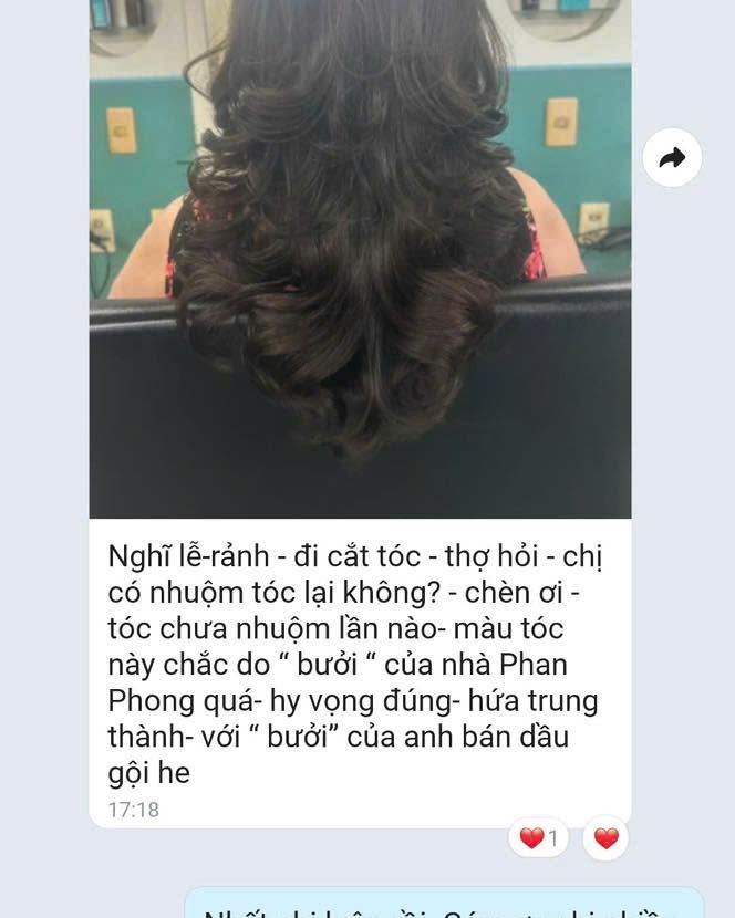 Customer photo of strong, never-dyed hair after using pomelo shampoo & conditioner